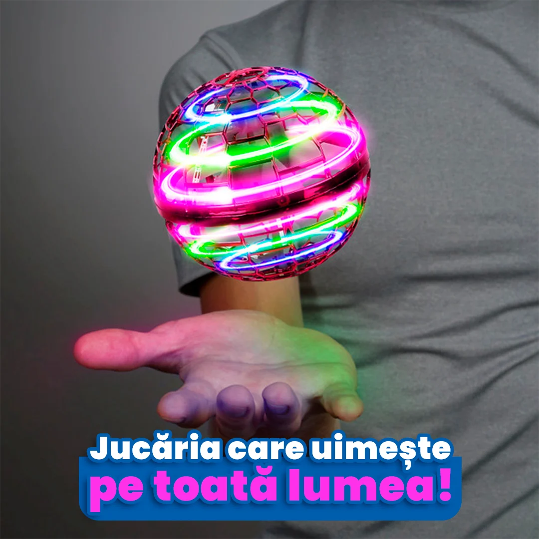 SpinNova – Jucăria Care Zboară, Se Învârte și Strălucește