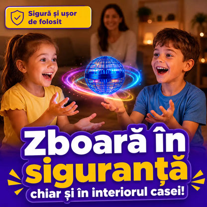 Dronă Zburătoare cu LED — Joacă Inteligentă Fără Ecran