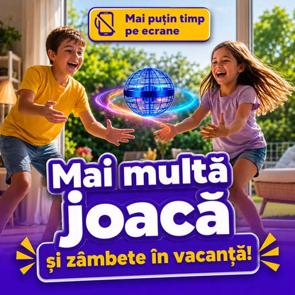 Dronă Zburătoare cu LED — Joacă Inteligentă Fără Ecran
