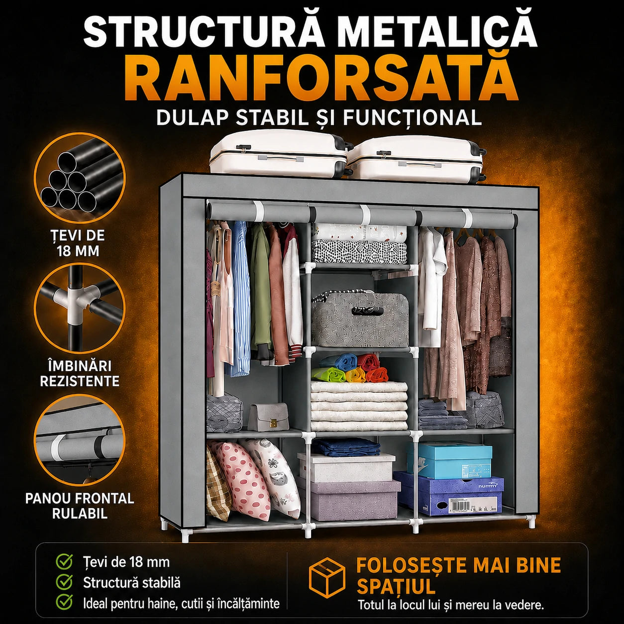 SmartCloset - Dulap complet, montat în câteva minute