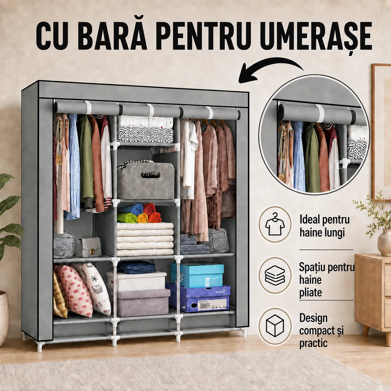 SmartCloset - Dulap complet, montat în câteva minute