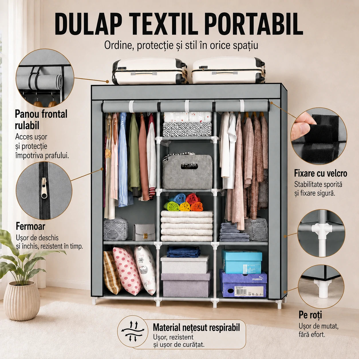 SmartCloset - Dulap complet, montat în câteva minute