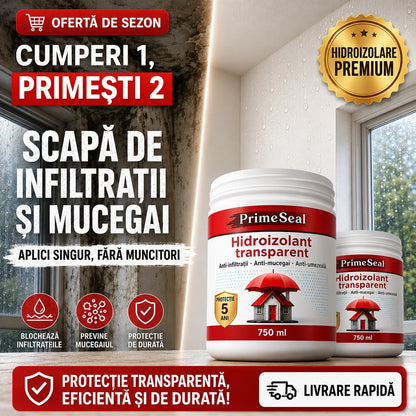 PrimeSeal oprește infiltrațiile, cumpără 1 și primești 2
