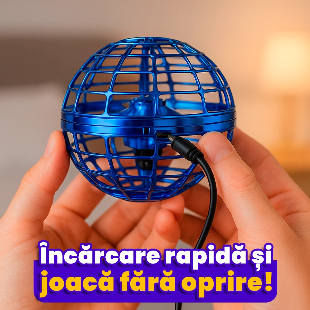 Dronă zburătoare cu LED în acțiune
