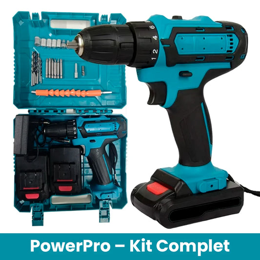Set Bormașină cu Acumulator - PowerPro