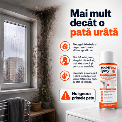 MoldFree Spray 400ml – Elimină Mucegaiul și Previne Reapariția pe Orice Suprafață