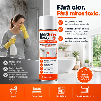 MoldFree Spray 400ml – Elimină Mucegaiul și Previne Reapariția pe Orice Suprafață