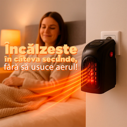 Încălzitor Portabil MiniTherm Pro 400W 110V – Silențios și Economic