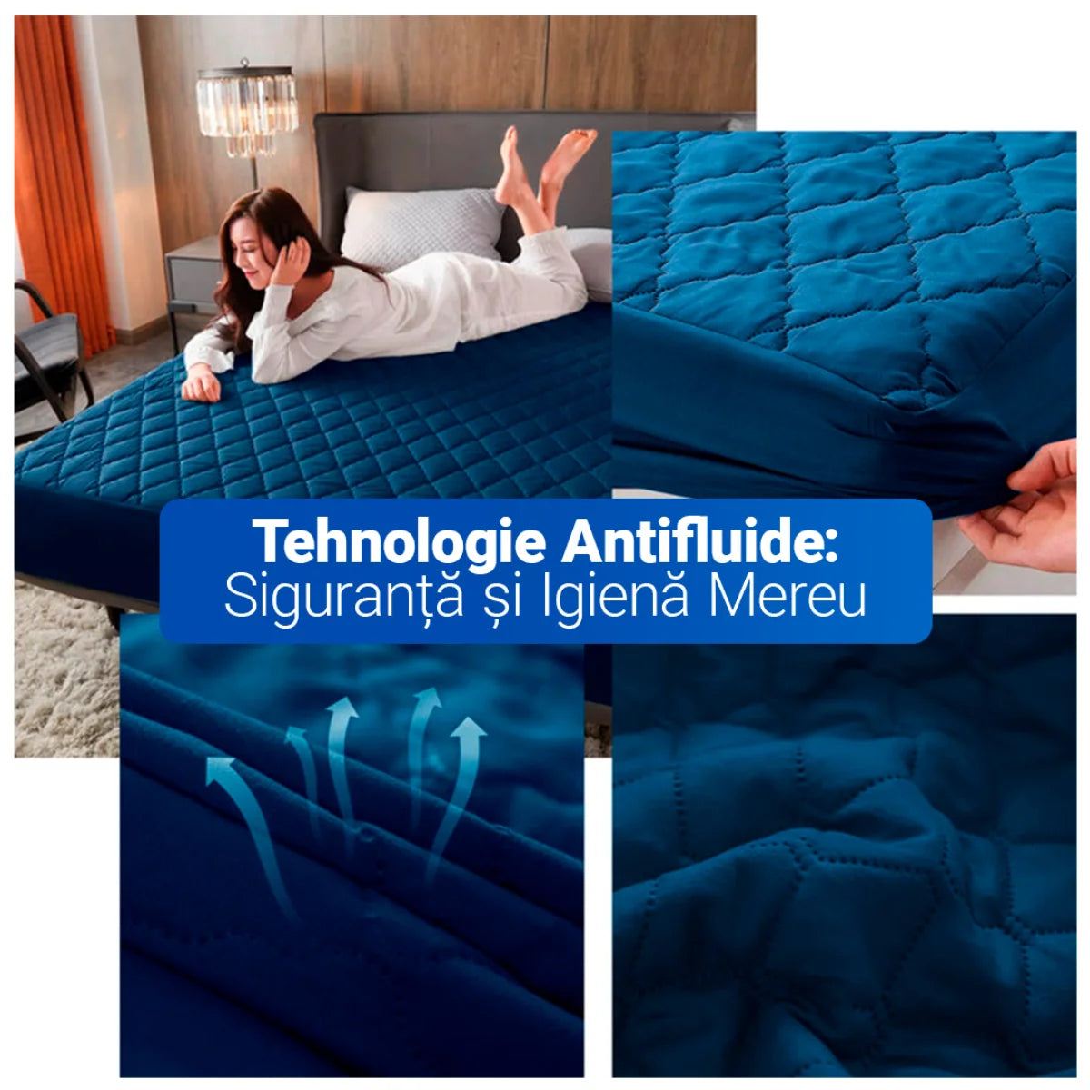 SoftRest - Protector de Saltea Premium cu Microfibră Respirabilă + 2 Fețe | Pentru Saltele Înalte Până la 40cm | Ofertă Specială