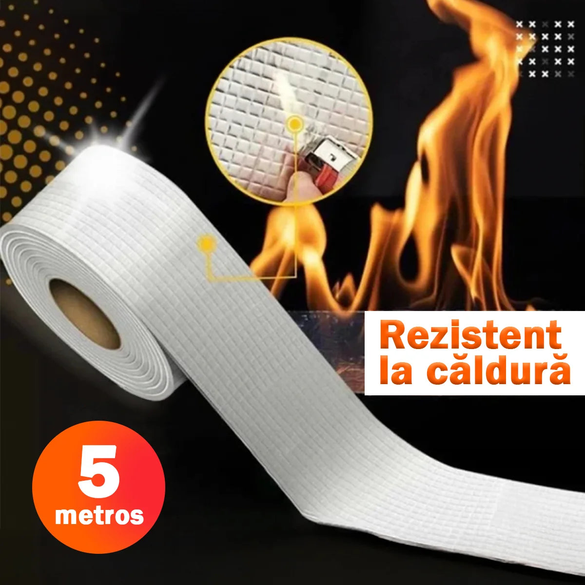 Bandă Impermeabilizantă PrimeSeal – 5 metri | Reparați scurgerile