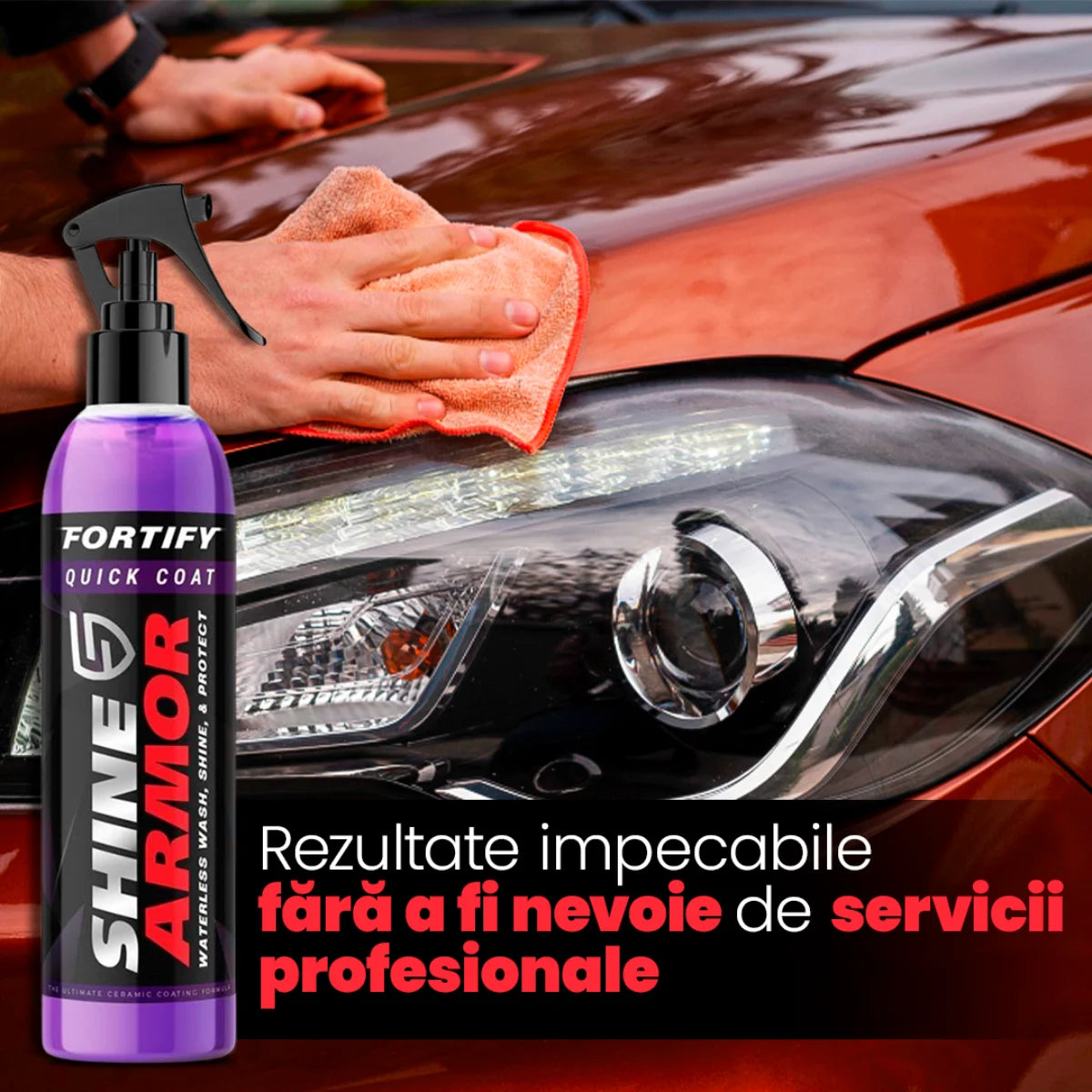 Spray Shine Max 235ml - Redă Strălucirea Mașinii Tale în Câteva Minute!