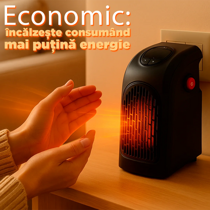 Încălzitor Portabil MiniTherm Pro 400W 110V – Silențios și Economic