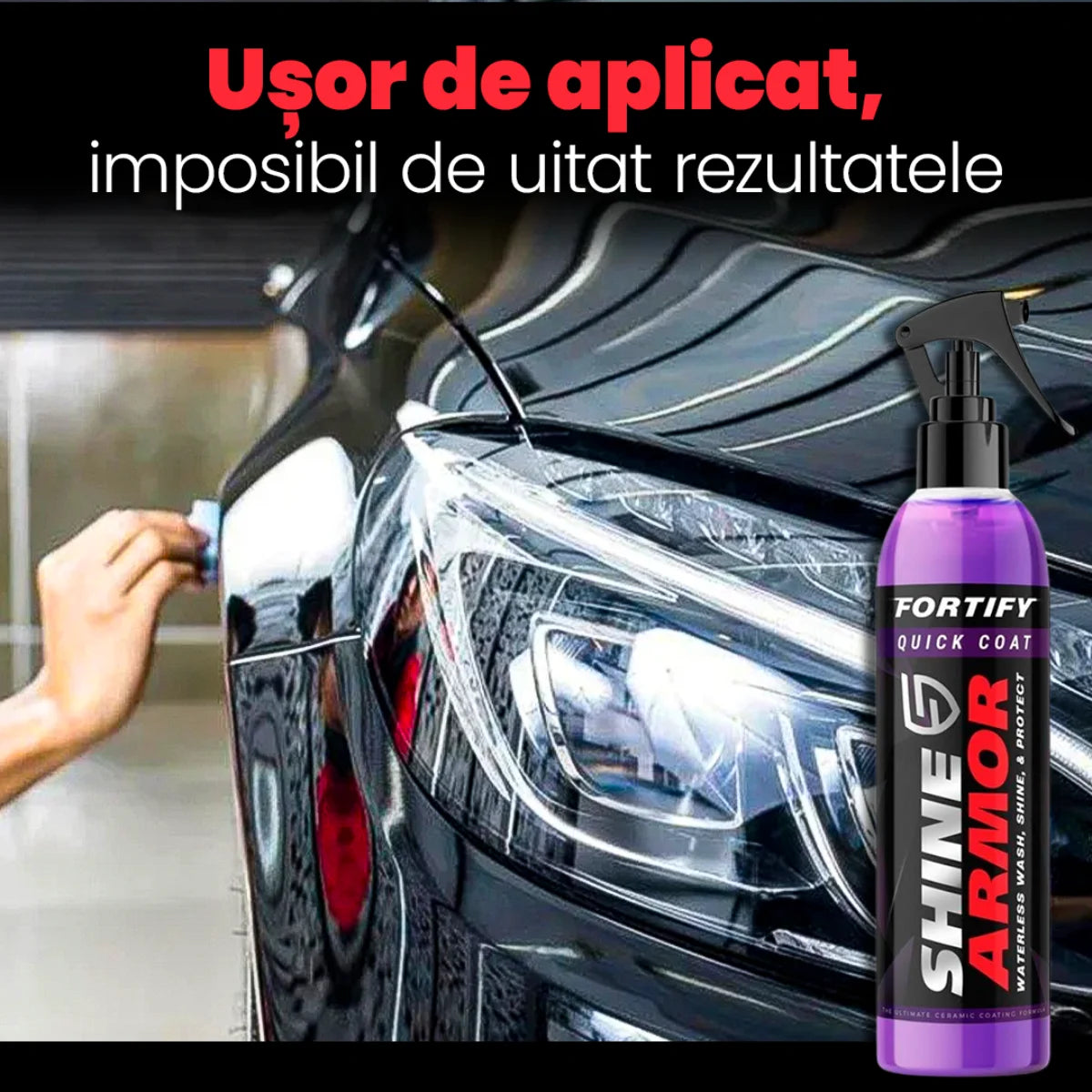 Spray Shine Max 235ml - Redă Strălucirea Mașinii Tale în Câteva Minute!