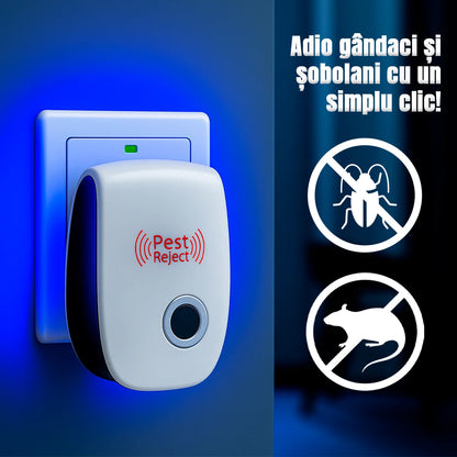 Pest Reject Electric 200 m² – Acțiune invizibilă împotriva dăunătorilor 24 h – Gândaci, șobolani și păianjeni – Ofertă: Primești 2, plătești 1