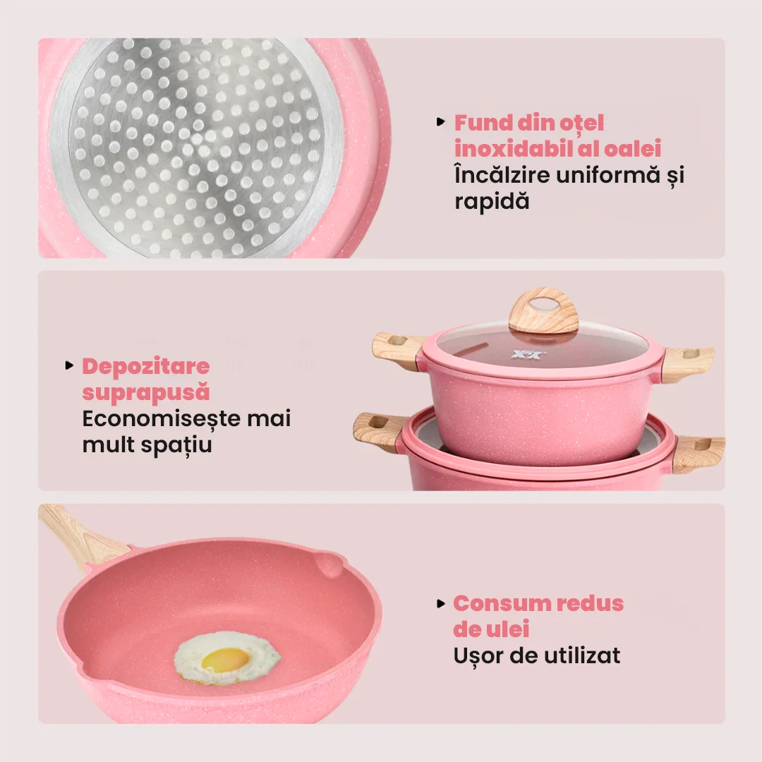 Set de Oale Antiaderente SafeCook – 13 Piese