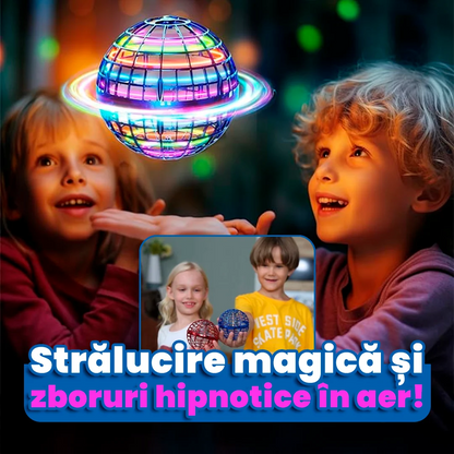 SpinNova Jucărie Zburătoare cu LED și Senzor de Mișcare