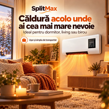 SplitMax | Aerotermă electrică portabilă cu telecomandă