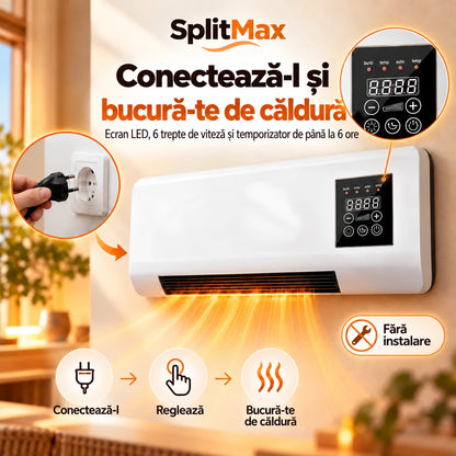 SplitMax | Aerotermă electrică portabilă cu telecomandă