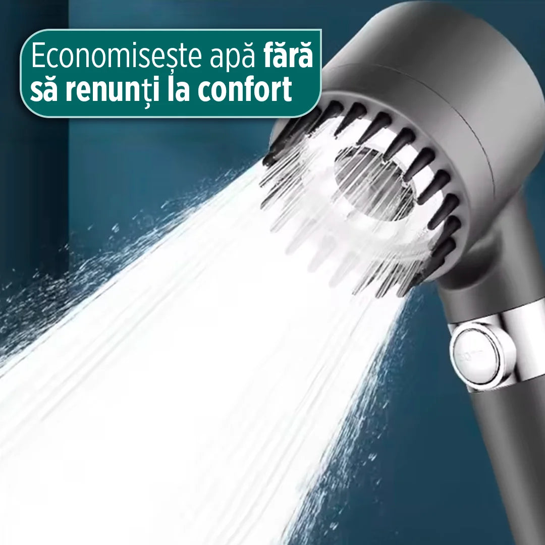 HidroSpa Max – Duș cu 10 Moduri, Presiune Mare și Filtru în 15 Etape pentru Apă Curată