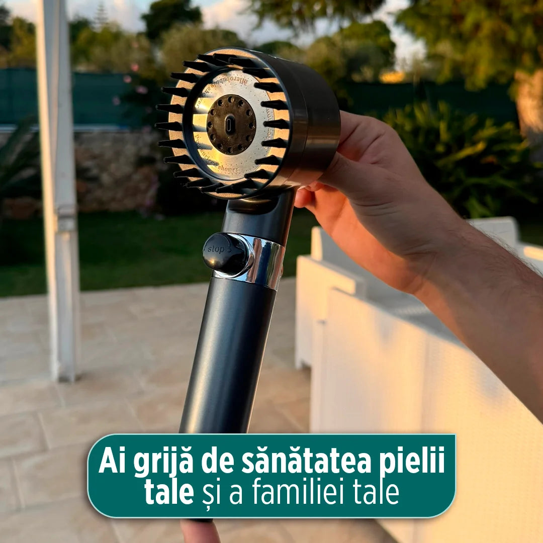 HidroSpa Max – Duș cu 10 Moduri, Presiune Mare și Filtru în 15 Etape pentru Apă Curată