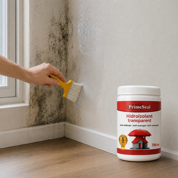 Aplicarea PrimeSeal cu pensula pe perete
